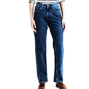 Vintage GAP Original Fit Dark Indigo High Waist 90s Y2K Denim Jeans 16L USA